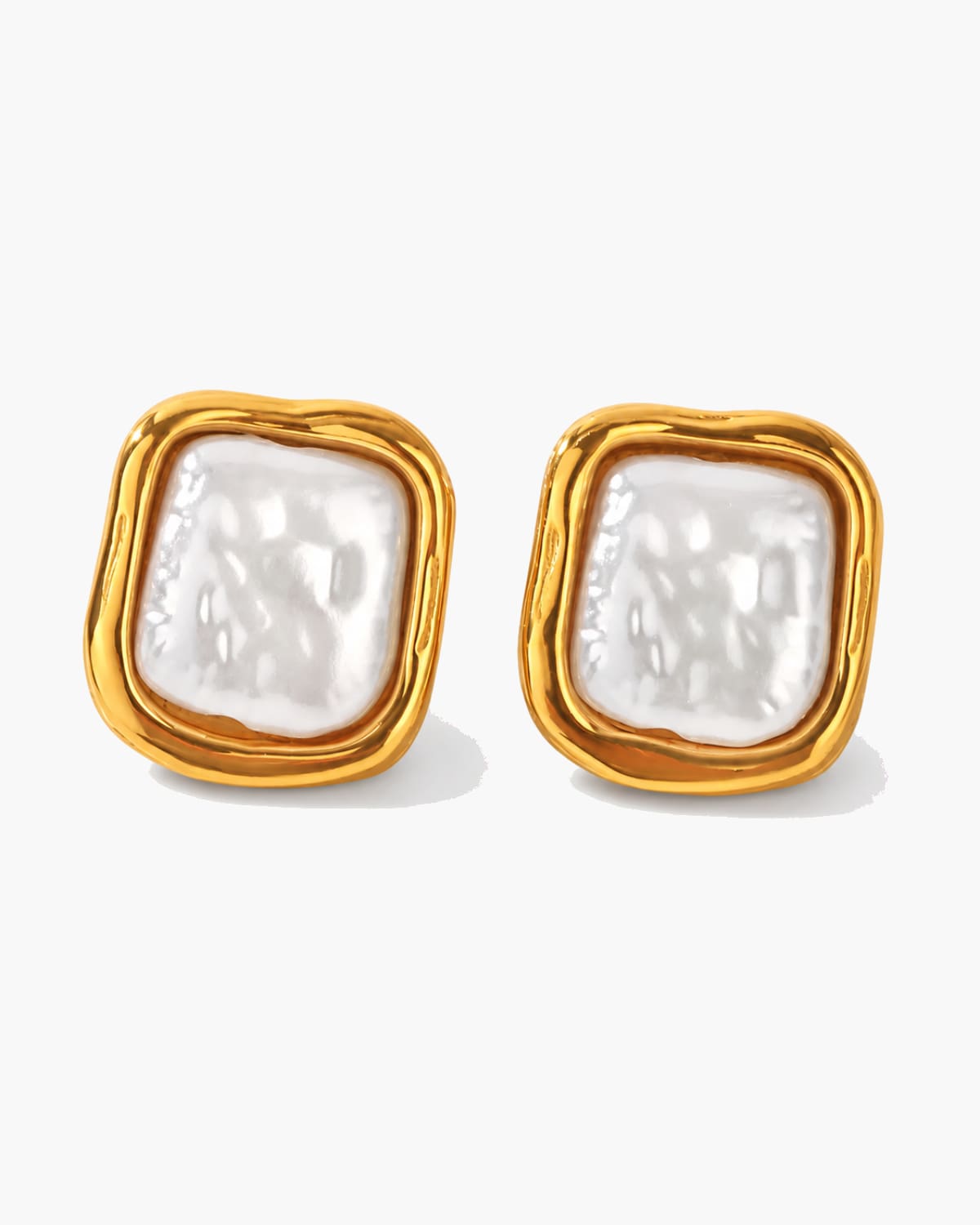 Mirelle Pearl Frame Earrings