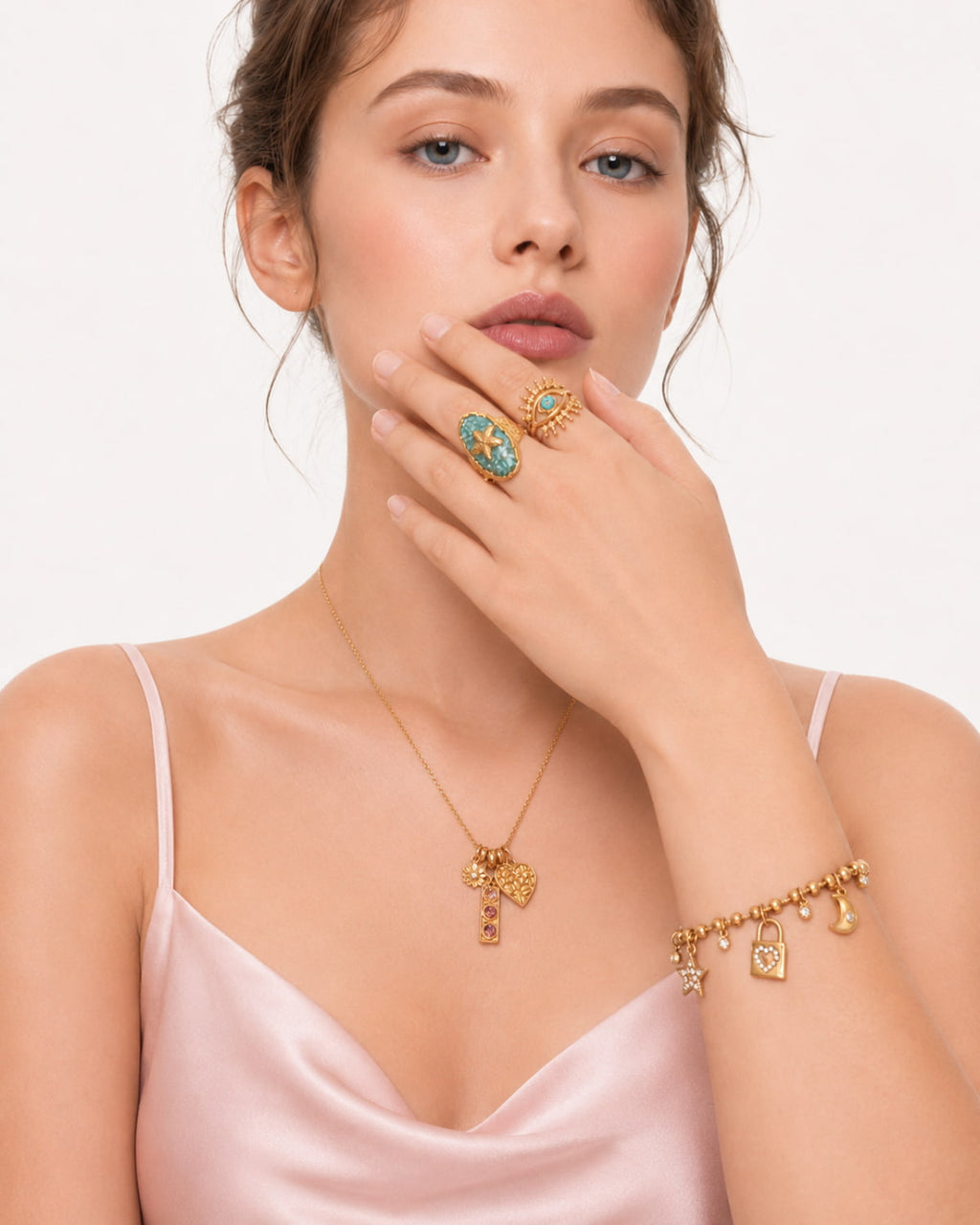 Moonlit Promise Charm Bracelet
