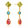 Mosaic Prism Drop Earrings