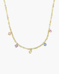Natural Stone Crystal Charm Necklace