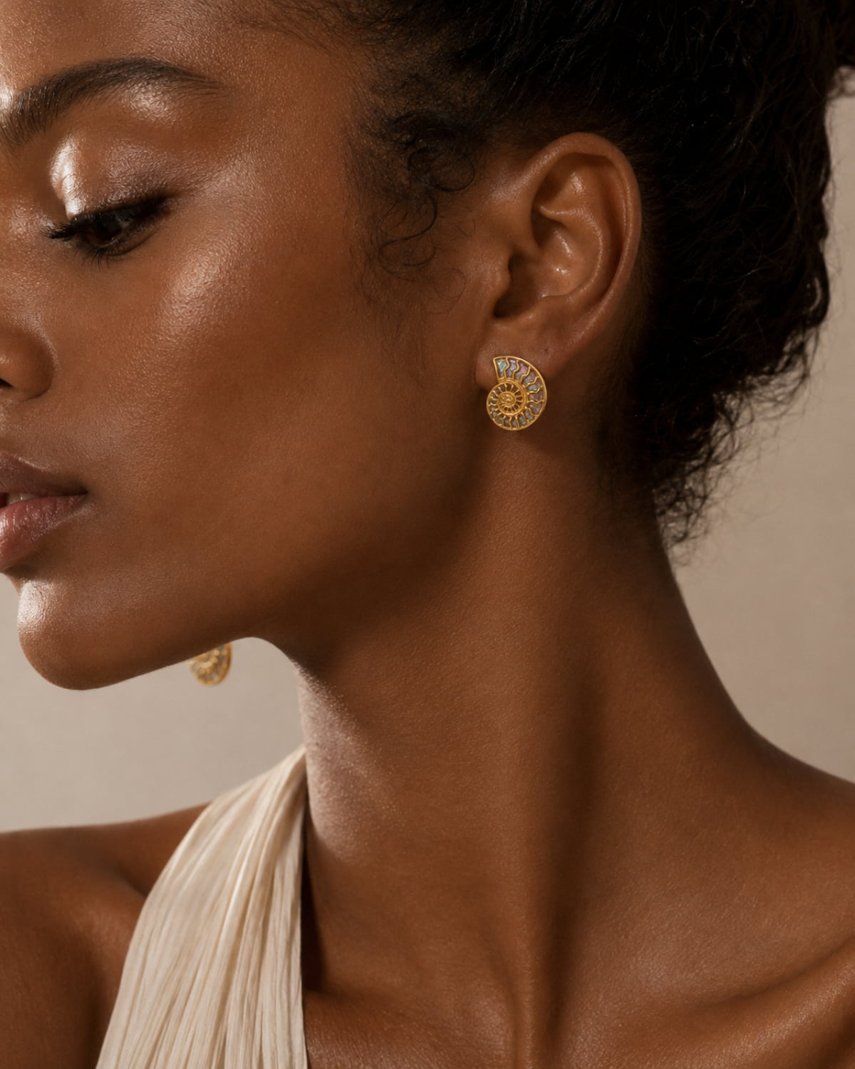 Nautilus Whisper Stud Earrings