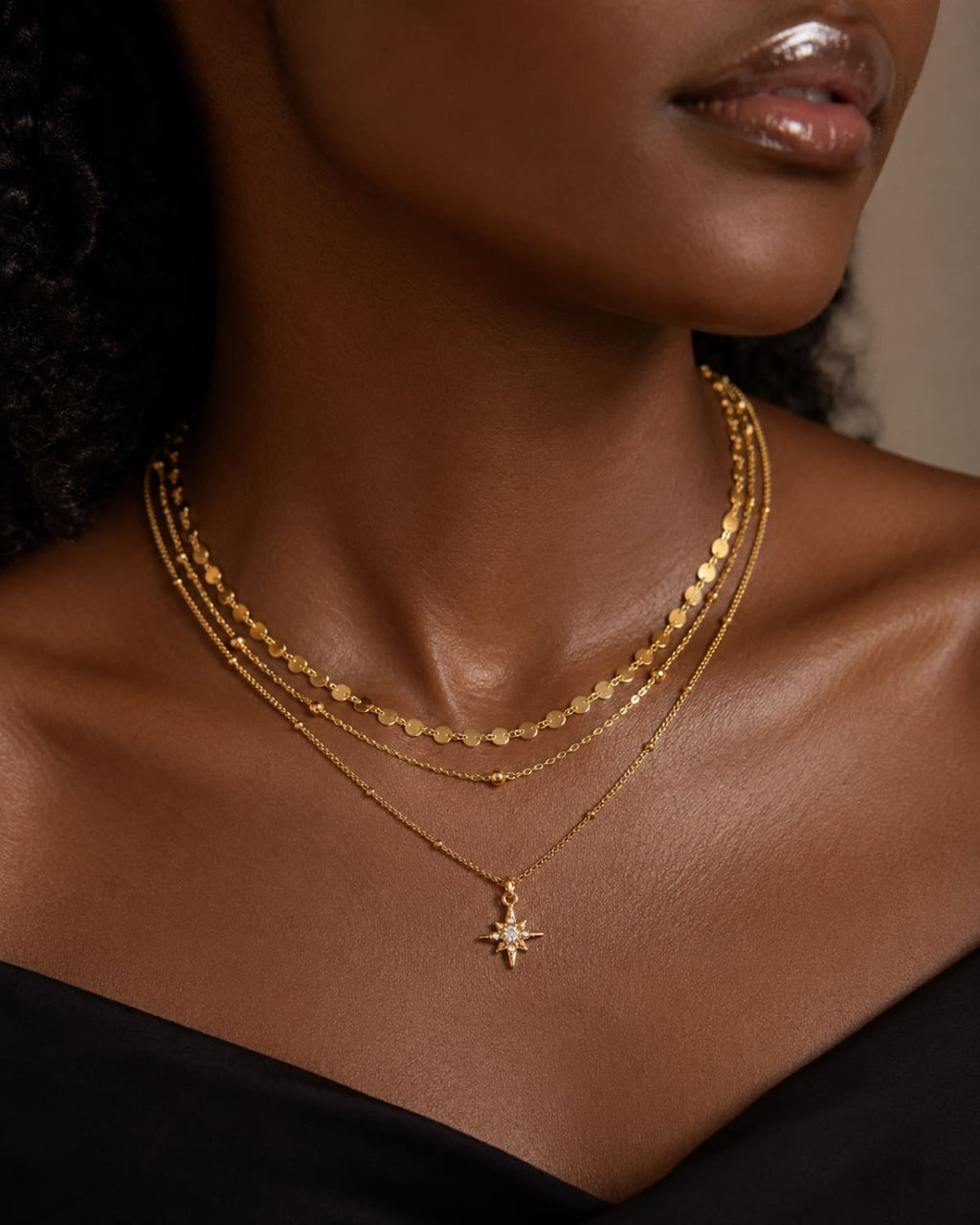 North Star Layered Necklace