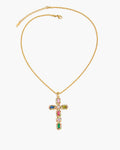 Prism Cross Pendant Necklace