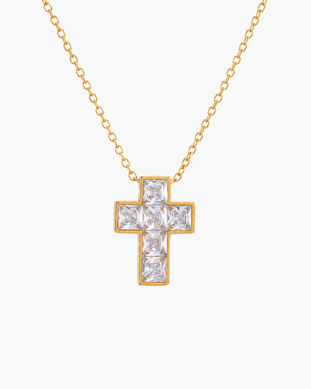 Gilded Grace Cross Necklace