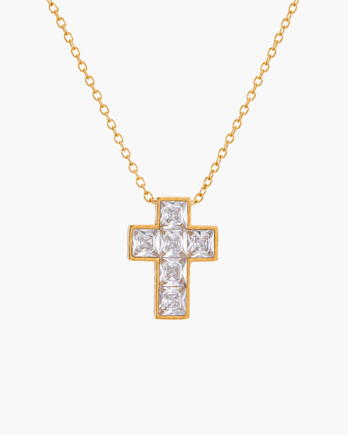 Gilded Grace Cross Necklace