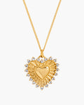 Sacred Heart Crystal Necklace