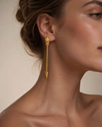 Boucles d'oreilles pendantes Seraphine Knot