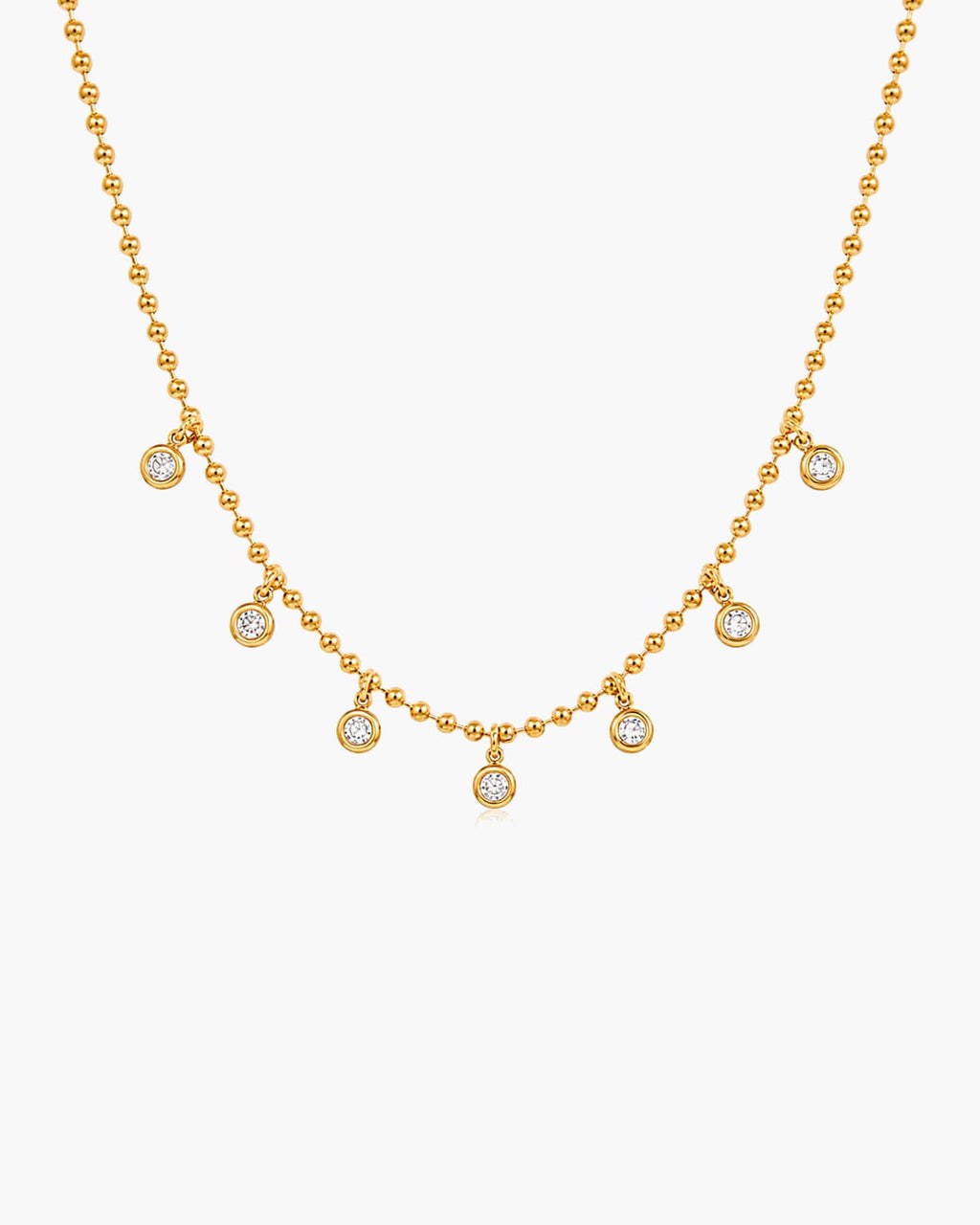 Solara Droplet CZ Necklace