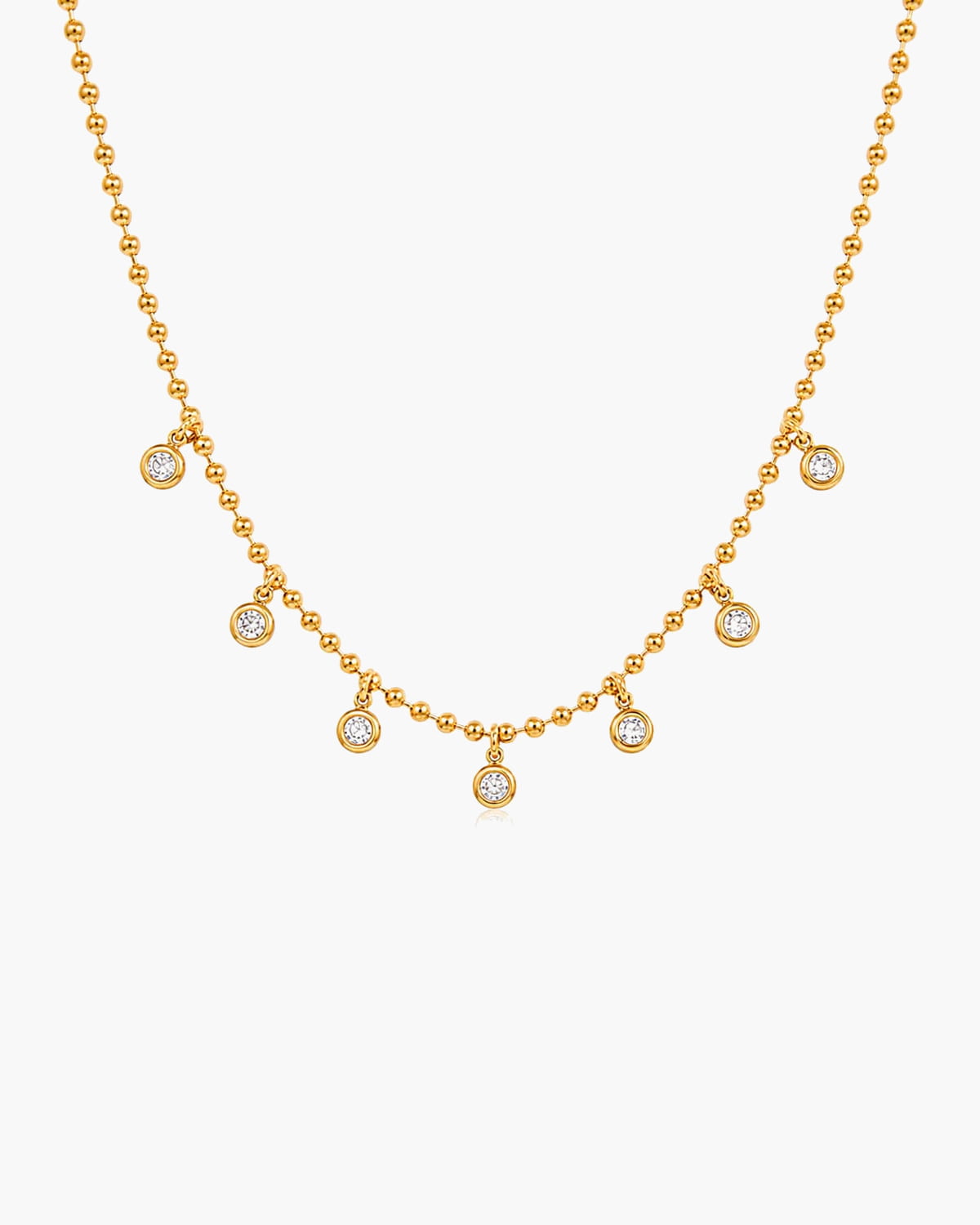 Solara Droplet CZ Necklace