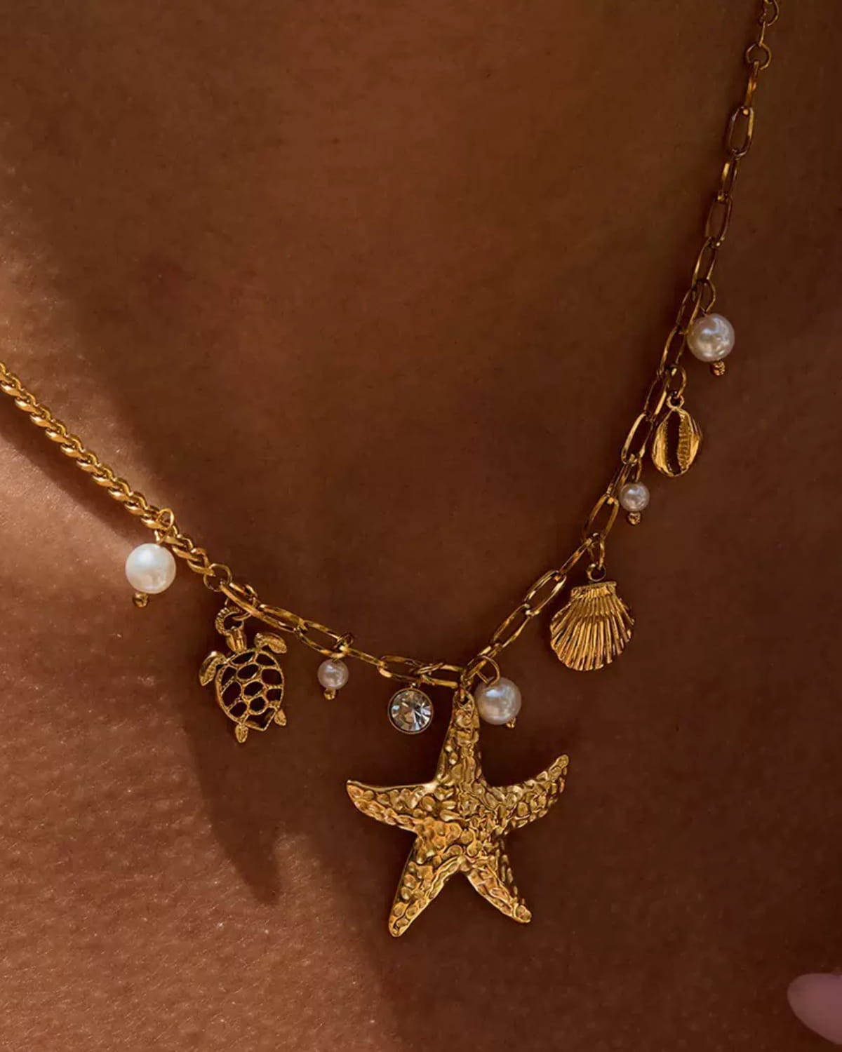 Starfish Cove Charm Necklace
