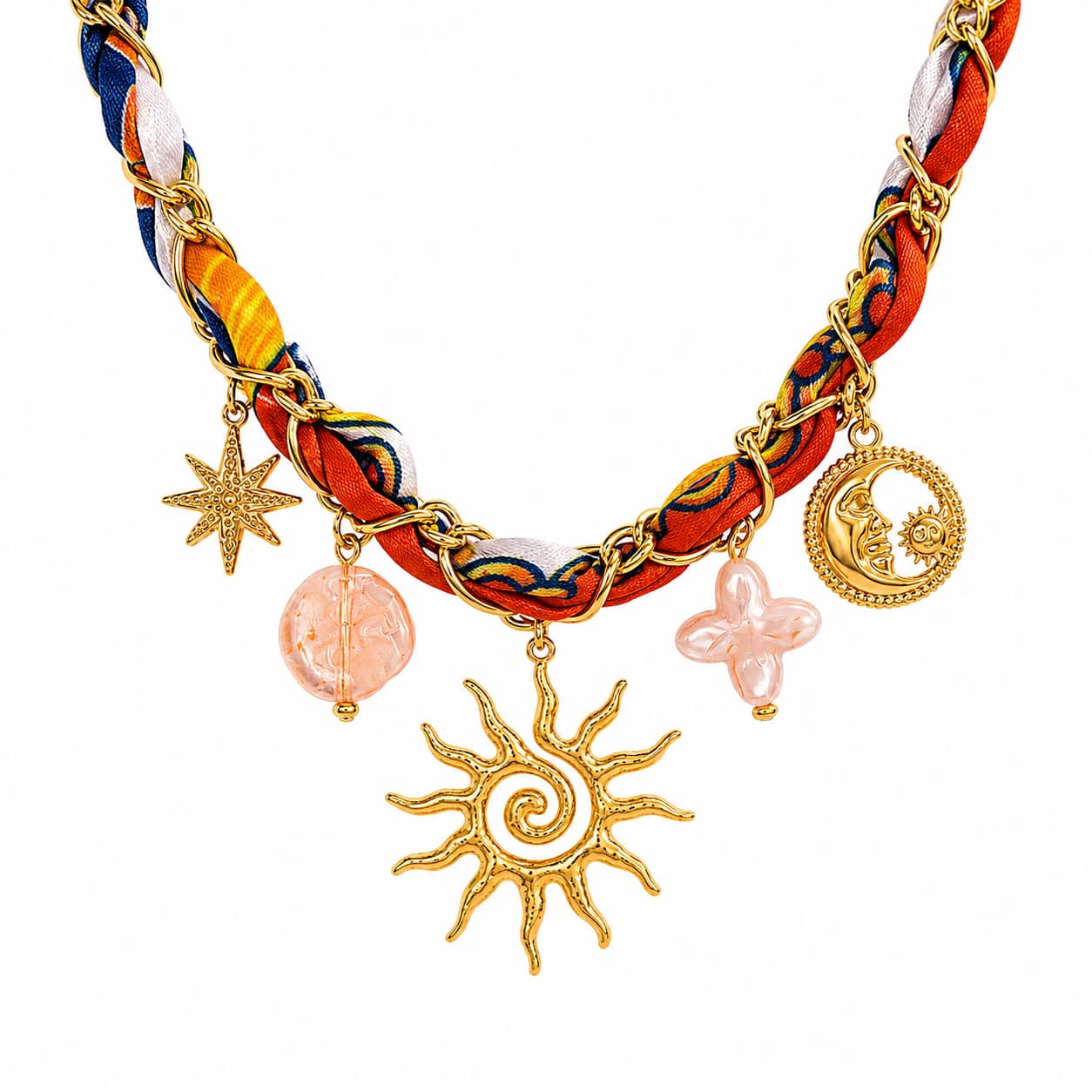 Solara Sunburst Scarf Choker