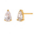 Lira Teardrop Zircon Stud Earrings