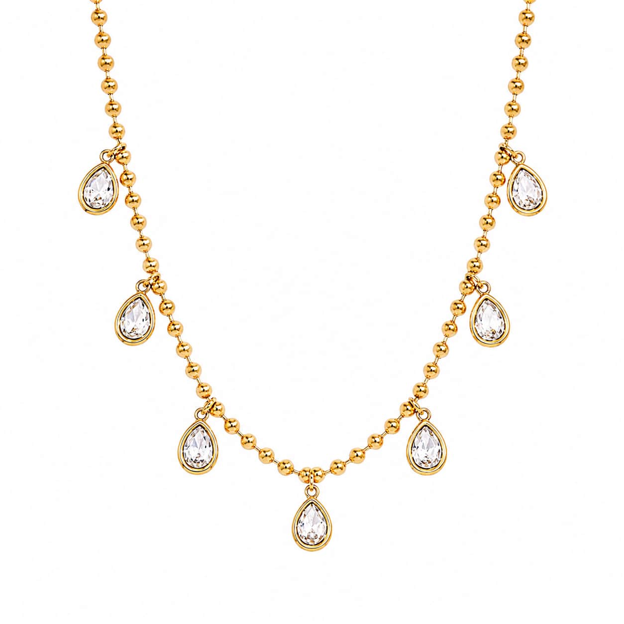 Lune Dewdrop Ball Chain Necklace
