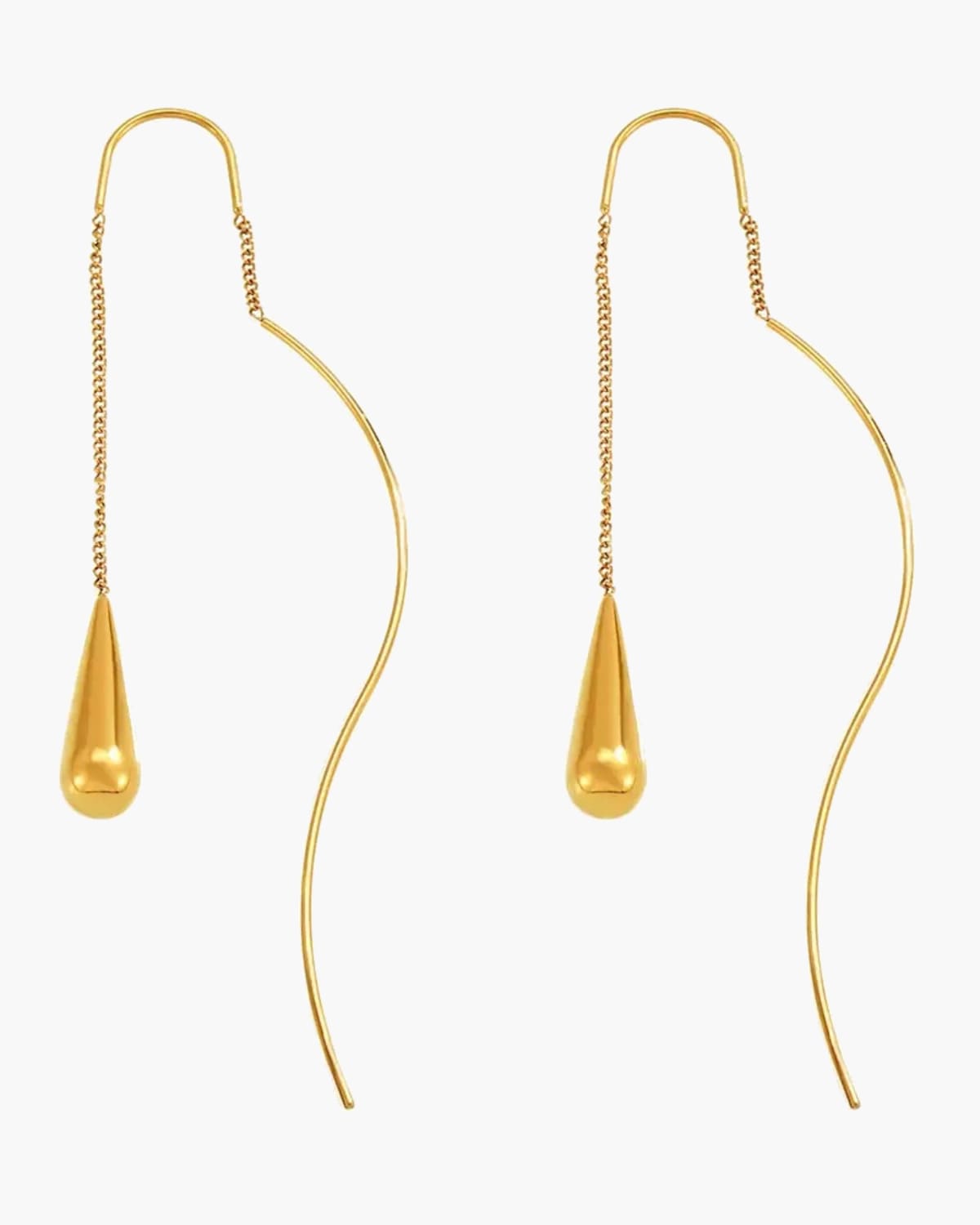 Teardrop Threader Earrings