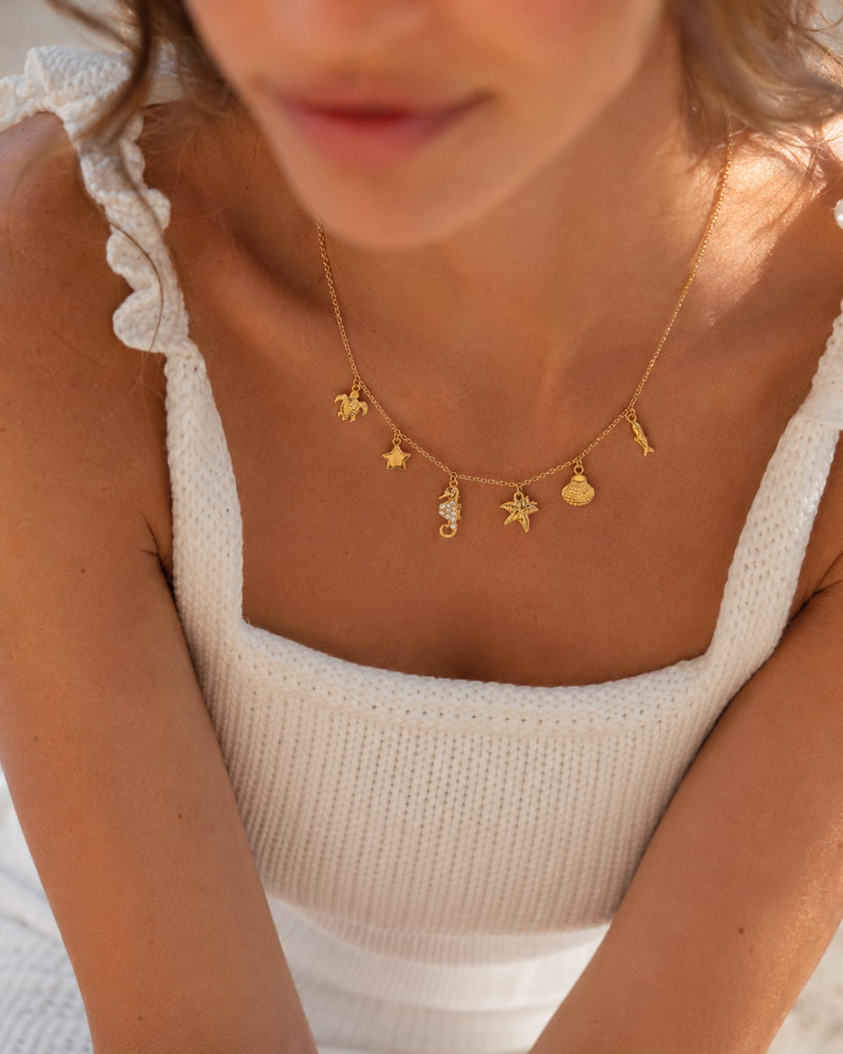 Tropical Marine Charm Choker