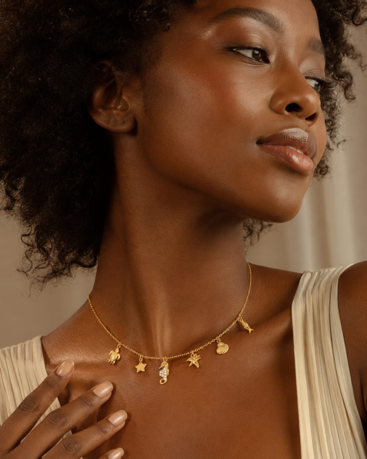 Tropical Marine Charm Choker