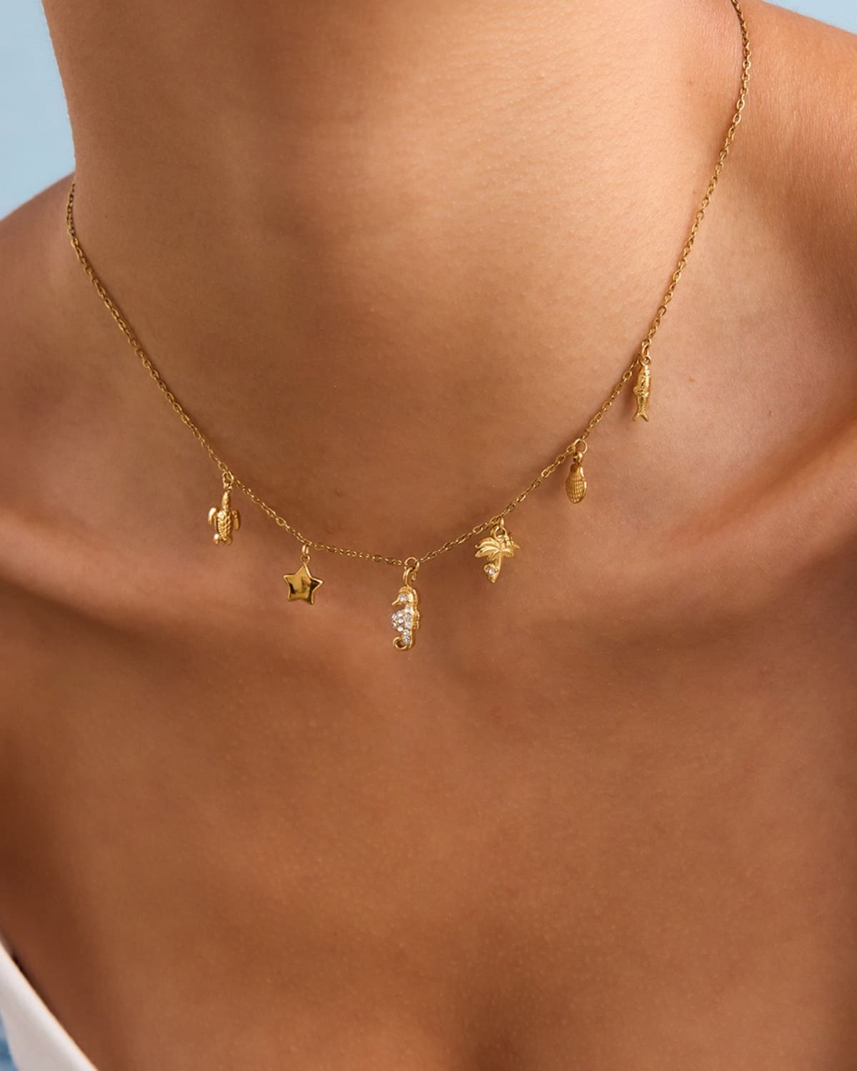 Tropical Marine Charm Choker