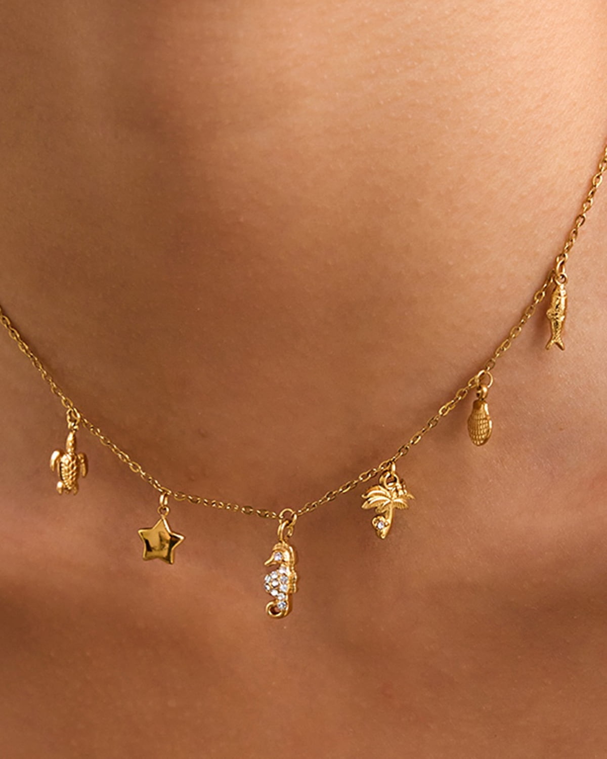 Tropical Marine Charm Choker