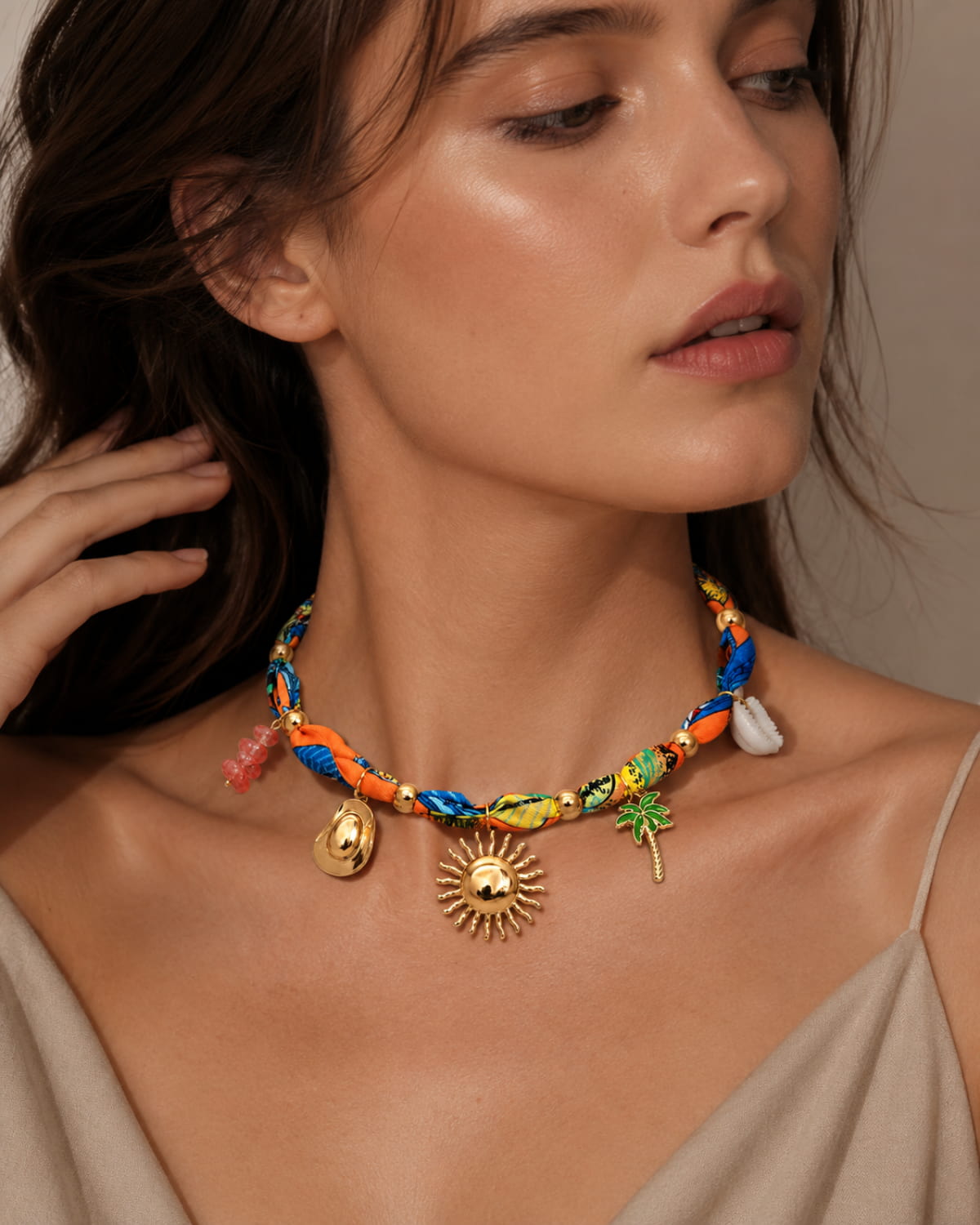 Tropical Sun Scarf Choker