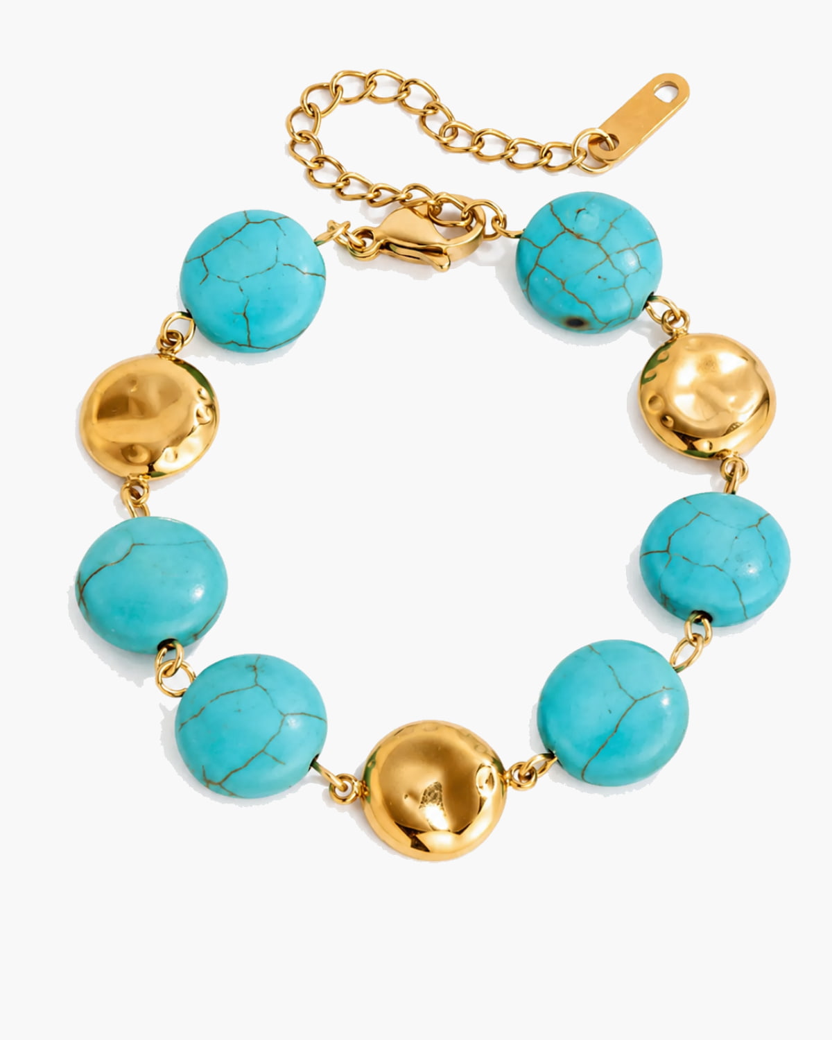 Turquoise Bead Statement Bracelet