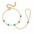 Azure Tide Hand Chain Bracelet