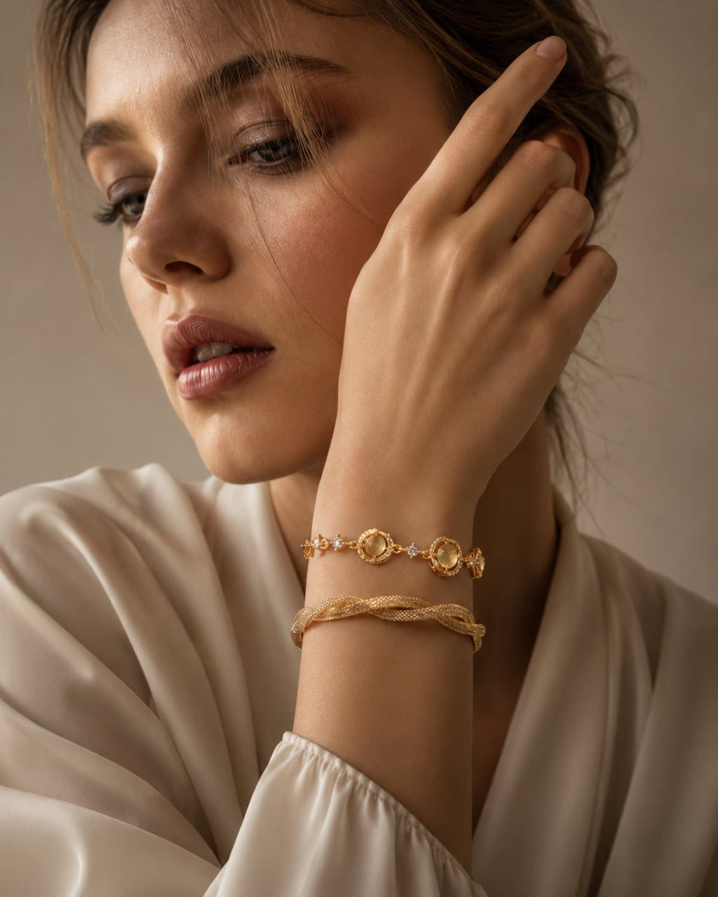 Twist Sparkle Chain Bracelet