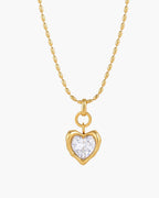Valenne Crystal Heart Necklace