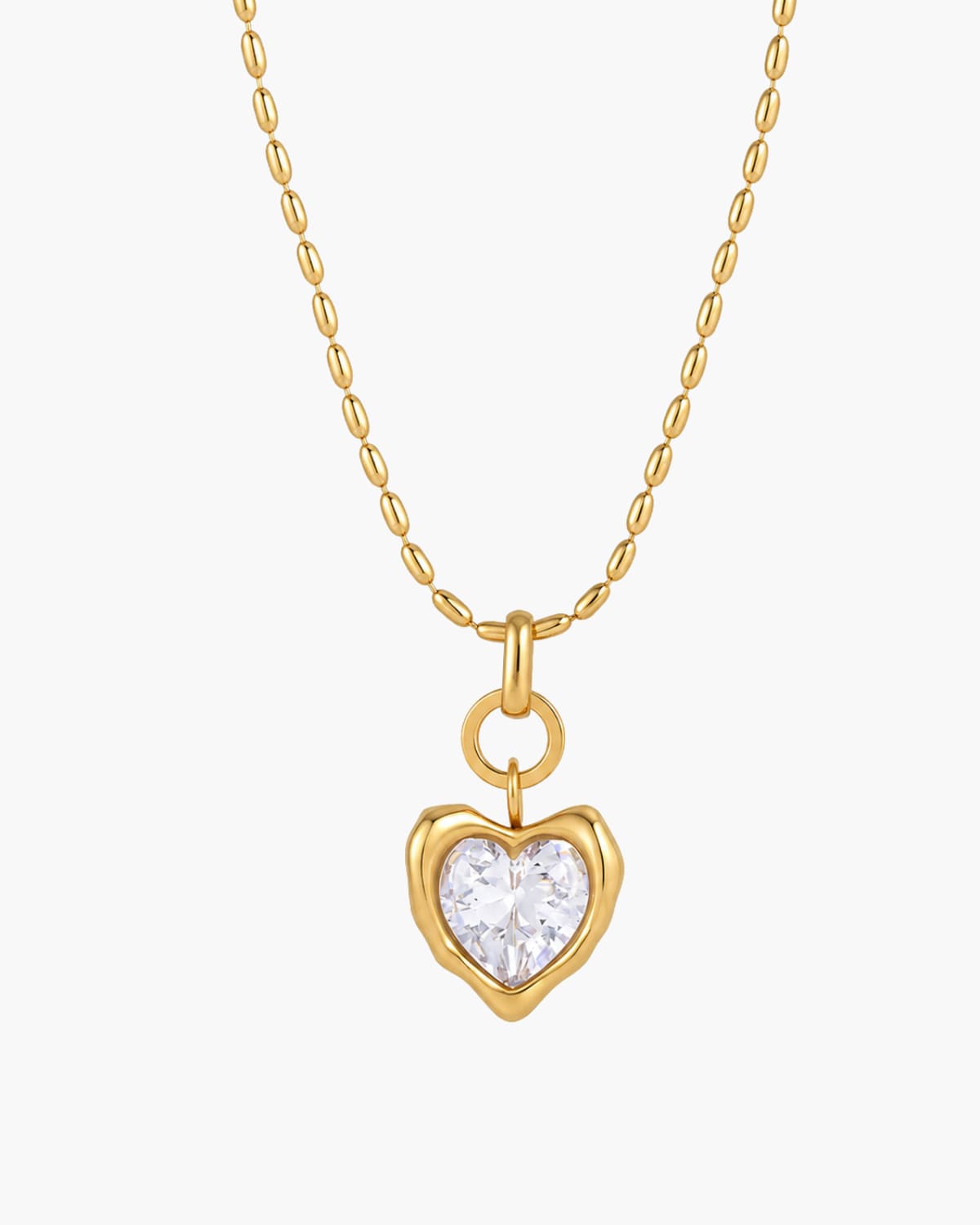Valenne Crystal Heart Necklace