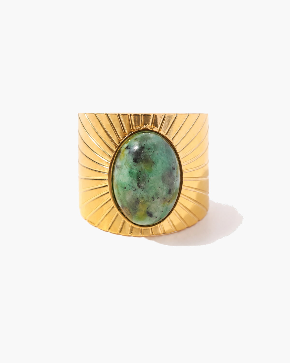 Verdant Sunstone Ring