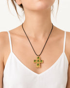 Verde-Relikt-Kreuz-Halskette