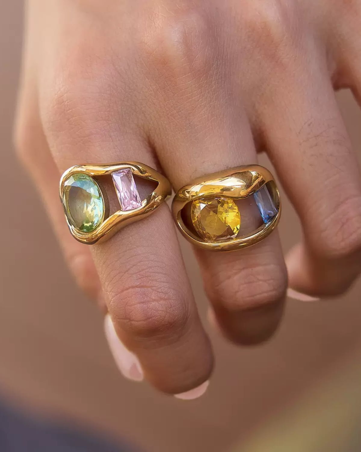 Virelle Green Crystal Ring
